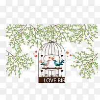 笼子中的爱情鸟-空若网 笼子中的爱情鸟-空若网