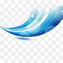 矢量蓝色曲线-空若网 矢量蓝色曲线-空若网