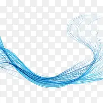 矢量蓝色曲线-空若网 矢量蓝色曲线-空若网