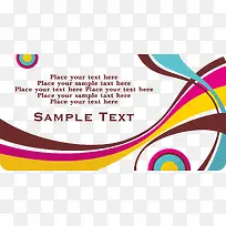 时尚动感线条名片-空若网 时尚动感线条名片-空若网