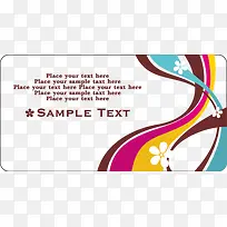 时尚动感线条名片-空若网 时尚动感线条名片-空若网