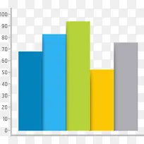 扁平化柱状统计图-空若网 扁平化柱状统计图-空若网