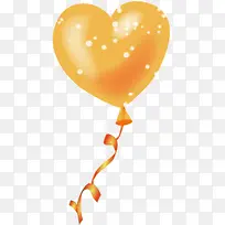 卡通橙色温暖气球素材-空若网 卡通橙色温暖气球素材-空若网