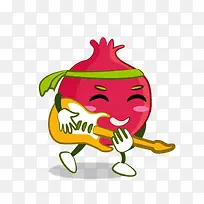 矢量卡通扁平化火龙果水果png-空若网 矢量卡通扁平化火龙果水果png-空若网