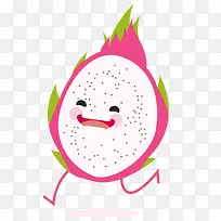 矢量卡通扁平化火龙果水果png-空若网 矢量卡通扁平化火龙果水果png-空若网