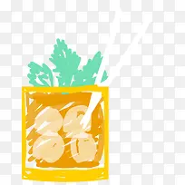 夏日饮料 清凉 果汁 铅笔画-空若网 夏日饮料 清凉 果汁 铅笔画-空若网