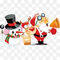 卡通圣诞节矢量元素-空若网 卡通圣诞节矢量元素-空若网