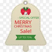 圣诞节铃铛电商促销标签-空若网 圣诞节铃铛电商促销标签-空若网