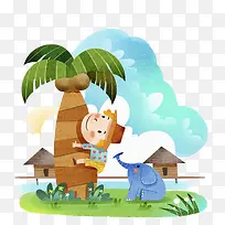 上树的小孩-空若网 上树的小孩-空若网