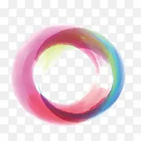 矢量水彩圆环-空若网 矢量水彩圆环-空若网