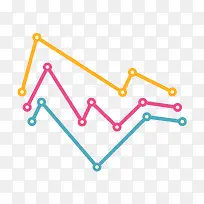 彩色折线图-空若网 彩色折线图-空若网