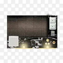 彩平图户型图厨房煤气灶洗菜盆-空若网 彩平图户型图厨房煤气灶洗菜盆-空若网