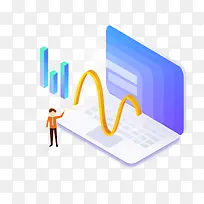 手绘立体男士分析数据图案-空若网 手绘立体男士分析数据图案-空若网