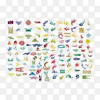 花纹装饰矢量图复古-空若网 花纹装饰矢量图复古-空若网