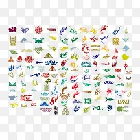 花纹装饰矢量图装饰-空若网 花纹装饰矢量图装饰-空若网