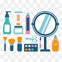 扁平化矢量化妆品-空若网 扁平化矢量化妆品-空若网