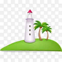 手绘灯塔-空若网 手绘灯塔-空若网