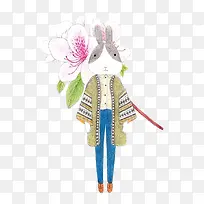 水彩兔子-空若网 水彩兔子-空若网