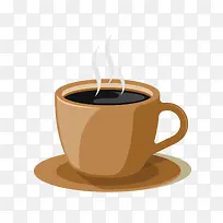 棕色马克杯咖啡爱心饮料手绘牛奶-空若网 棕色马克杯咖啡爱心饮料手绘牛奶-空若网