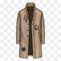 卡通时尚男士风衣-空若网 卡通时尚男士风衣-空若网