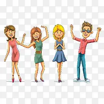 手绘卡通人物合集素材-空若网 手绘卡通人物合集素材-空若网