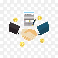 矢量扁平化商务理财-空若网 矢量扁平化商务理财-空若网