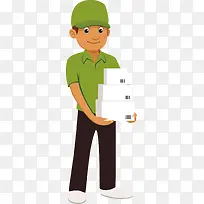 送餐员png矢量素材-空若网 送餐员png矢量素材-空若网