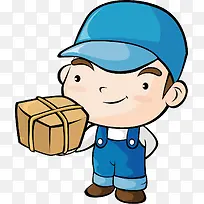 送货工png矢量素材-空若网 送货工png矢量素材-空若网