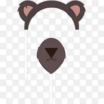 矢量熊面具-空若网 矢量熊面具-空若网