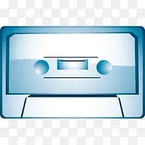 手绘蓝色唱片素材-空若网 手绘蓝色唱片素材-空若网