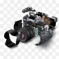 矢量相机爆炸图-空若网 矢量相机爆炸图-空若网