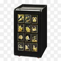 金色图案保险箱-空若网 金色图案保险箱-空若网