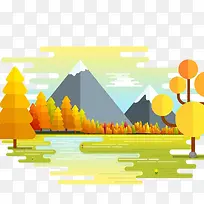 卡通手绘立秋banner-空若网 卡通手绘立秋banner-空若网