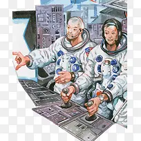 宇宙太空舱插画-空若网 宇宙太空舱插画-空若网
