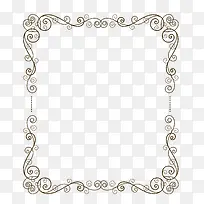 深咖啡色欧式花纹边框-空若网 深咖啡色欧式花纹边框-空若网