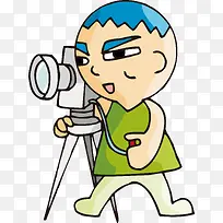 手绘卡通人物摄影师-空若网 手绘卡通人物摄影师-空若网