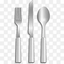 矢量手绘不锈钢餐具-空若网 矢量手绘不锈钢餐具-空若网