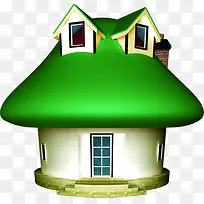 手绘蘑菇房创意栏目-空若网 手绘蘑菇房创意栏目-空若网