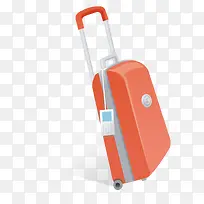 红色拉杆箱矢量素材-空若网 红色拉杆箱矢量素材-空若网