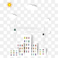 建筑起重机的现场施工-空若网 建筑起重机的现场施工-空若网