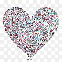 彩色爱心-空若网 彩色爱心-空若网