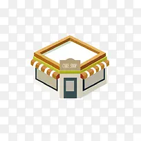 手绘房子咖啡厅-空若网 手绘房子咖啡厅-空若网