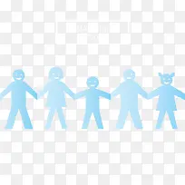 矢量剪纸小人-空若网 矢量剪纸小人-空若网