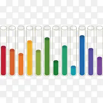 试管彩色柱形图-空若网 试管彩色柱形图-空若网