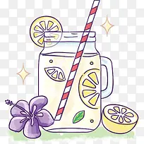 卡通夏季冰爽饮料装饰设计-空若网 卡通夏季冰爽饮料装饰设计-空若网