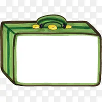 绿色旅行箱长框标题栏矢量-空若网 绿色旅行箱长框标题栏矢量-空若网
