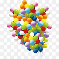 大量的彩色气球-空若网 大量的彩色气球-空若网