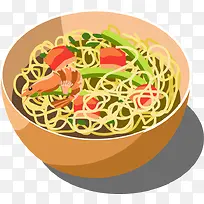 卡通简约美食面食装饰广告设计-空若网 卡通简约美食面食装饰广告设计-空若网