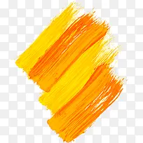 矢量手绘橙色笔触-空若网 矢量手绘橙色笔触-空若网