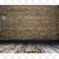 砖墙与怀旧木板背景-空若网 砖墙与怀旧木板背景-空若网